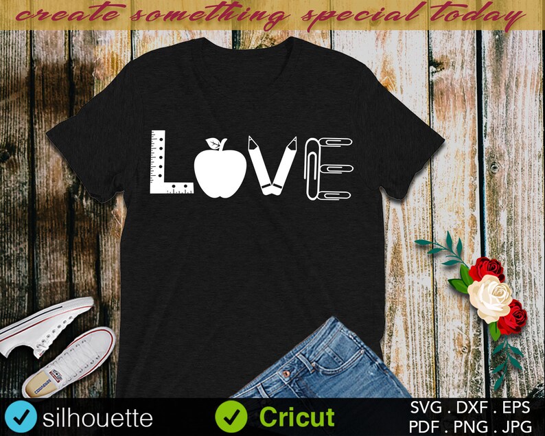 Download Teacher SvG Love Teacher SvG Students SvG Teacher Shirt | Etsy