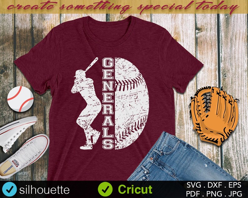 Download Baseball Cheer Svg Sayings Grunge Schapeel School Spirit Distressed Baseball Svg Vintage Iron On Generals Svg Generals Cut File Craft Supplies Tools Kids Crafts Commentfer Fr