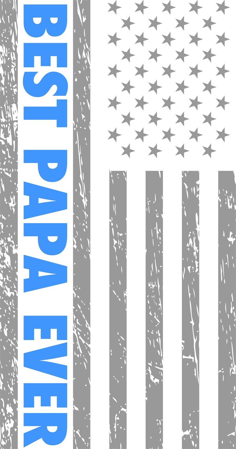 Download Papa SvG Blue Line Flag SVG Grandpa Svg Distressed | Etsy