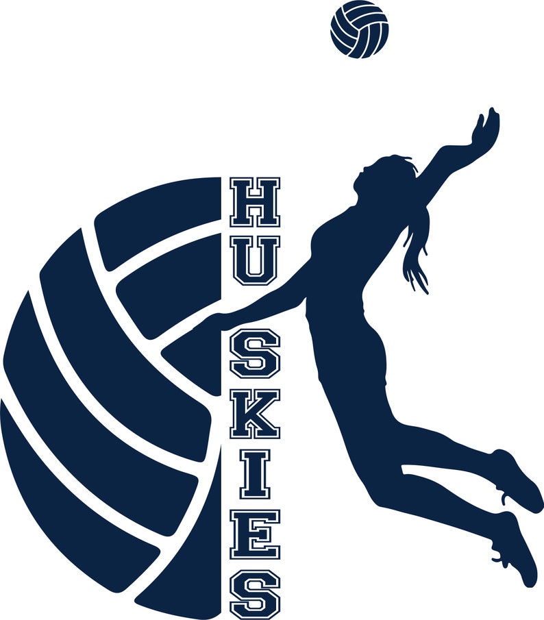 Huskies SvG Volleyball SvG Huskies Volleyball Mom Shirt Etsy