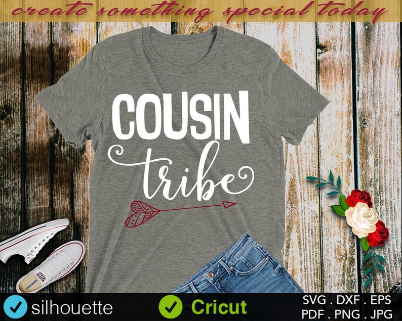 Download Silhouette Cameo Girl Cousin Svg Curio Portrait Dxf Cutting File Cousin Tribe Svg Baby Shower Birthday Cousin Svg Cricut Party