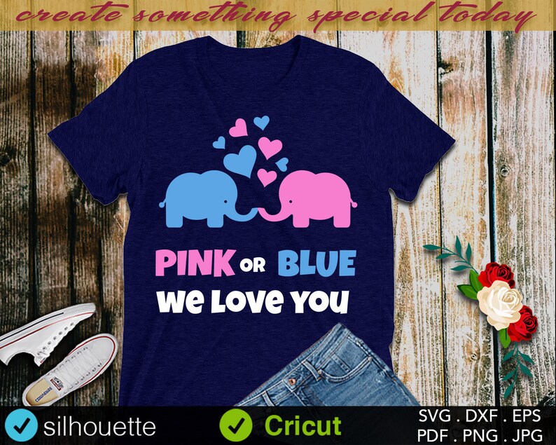 Download Craft Supplies Tools Paper Party Kids Birthday Dxf Cutting File Cricut Portrait Pink Or Blue We Love You Silhouette Cameo Baby Shower Svg Party T Shirt Design Curio