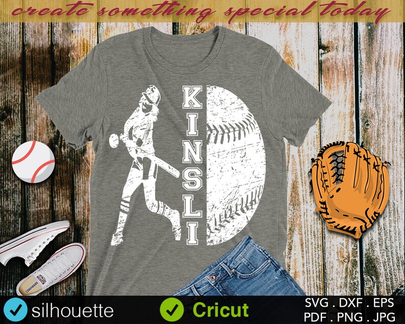 Download T Shirt Design Cricut Instant Download Softball Svg Vector Kinsli Svg Cricut Silhouette File Softball Cutting File Svgs Print Files Paper Party Kids Craft Supplies Tools
