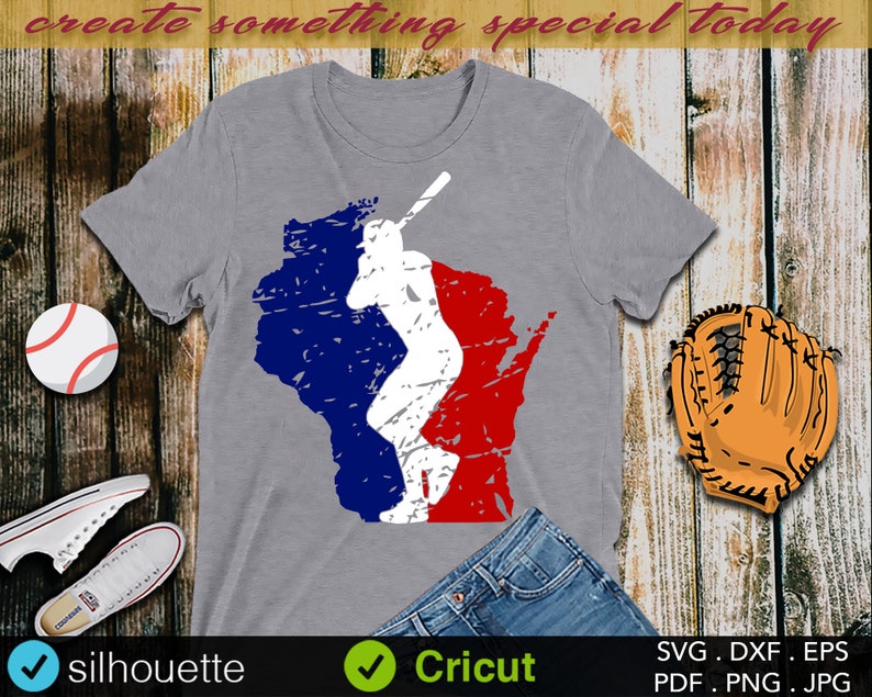 Download Cut Files Wisconsin State Vector Design Map Cricut Silhouette Distressed Baseball Svg Iron On Digital Download Vintage Grunge Kits Craft Supplies Tools Arvadaexcel Com