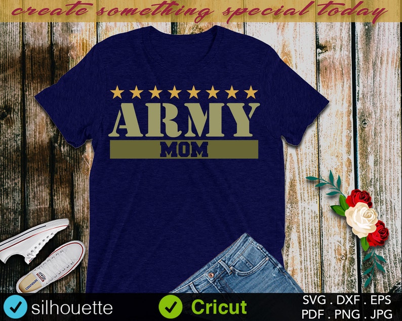 Download Dxf Family Cutting Files Mom Life Svg Tshirt Design Svg Sayings Army Mom Svg Mom Clipart