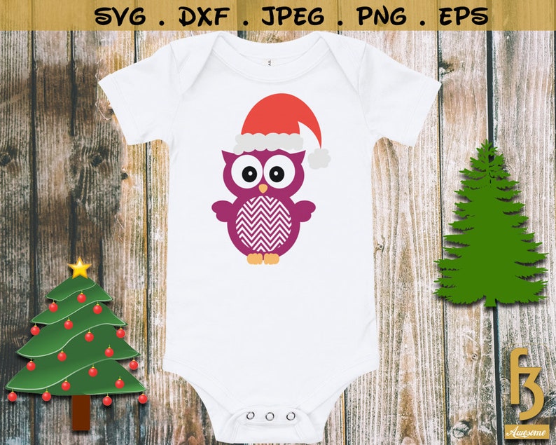 Download Christmas Owl Svg Bundle Files Monogram Dxf Cricut | Etsy