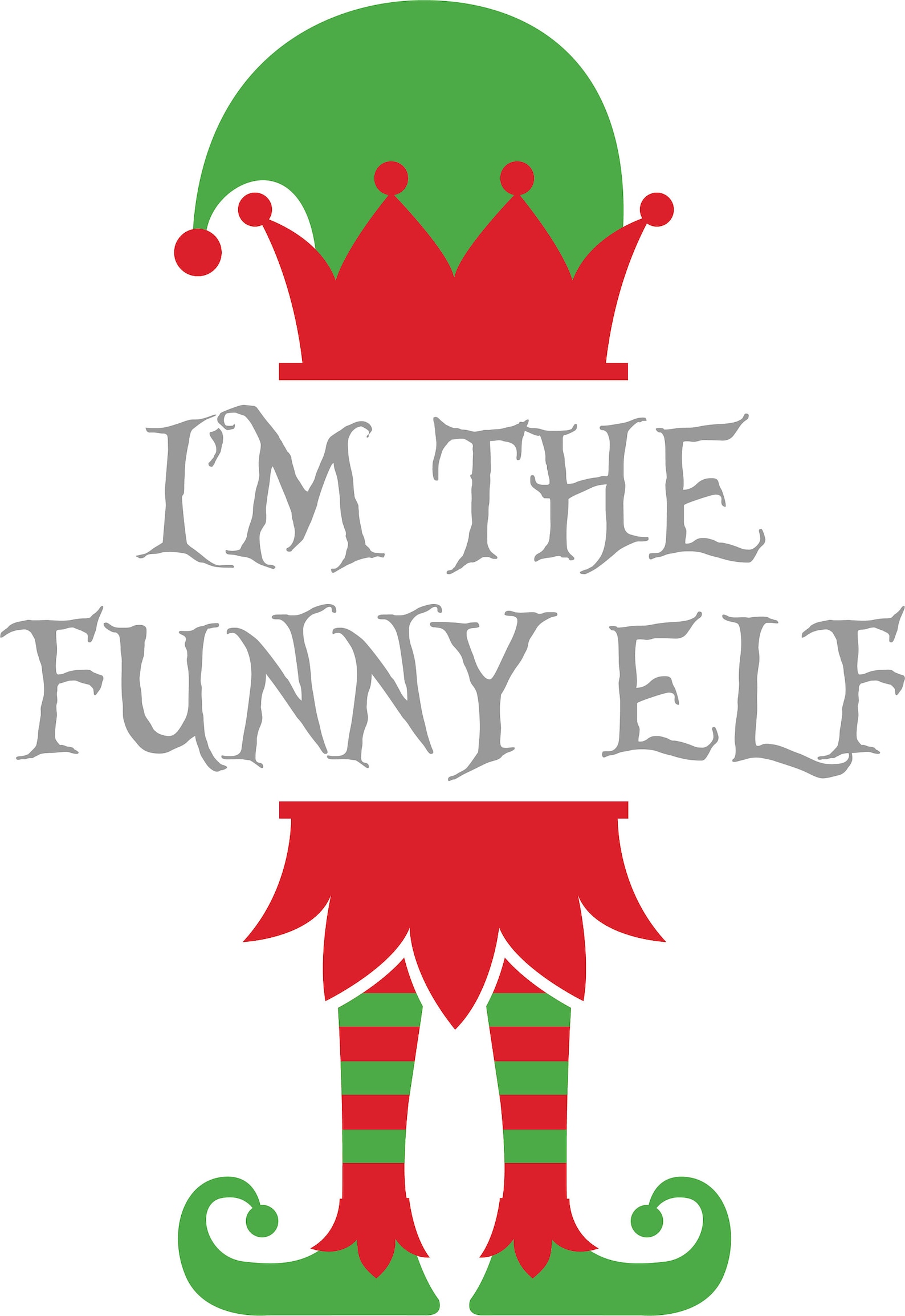 Elf SVG Christmas SvG I'm The Funny Elf CricutVector Etsy