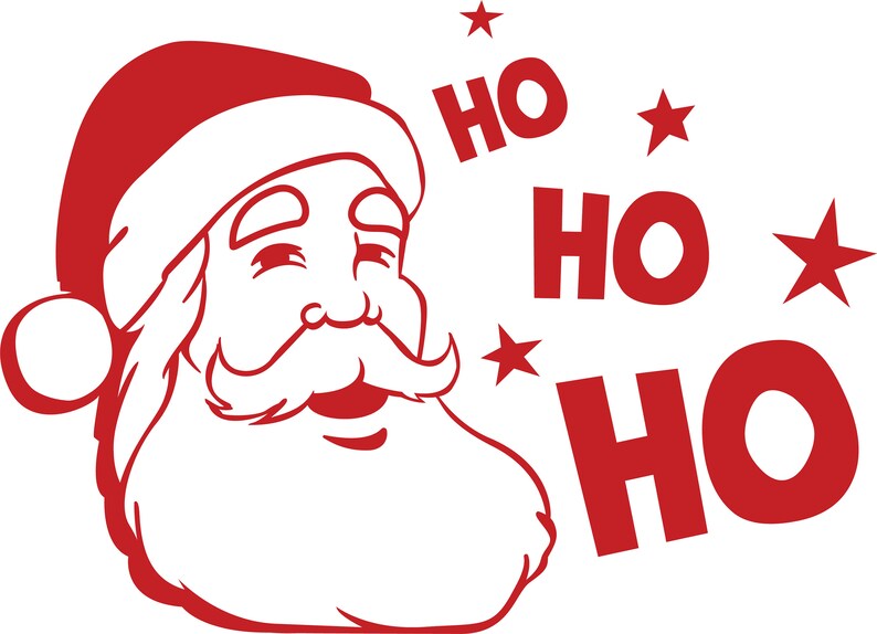 Download Santa Face SVG Sant Ho Ho Ho Christmas SvG Santa Claus SvG ...