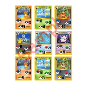 POKE MON Themed Premium Holds, 25 cartas, 3 por carta. Master y Callsheet incluidos. 5 PDF incluidos