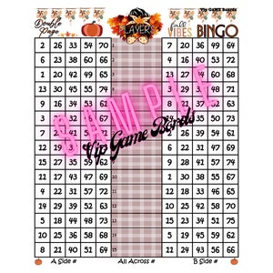 BINGO DOUBLE Page Régulier d'Automne, 75 Boules, 15 Lignes Mixtes, 2 PDF, 1 Mixte et 1 Vierge