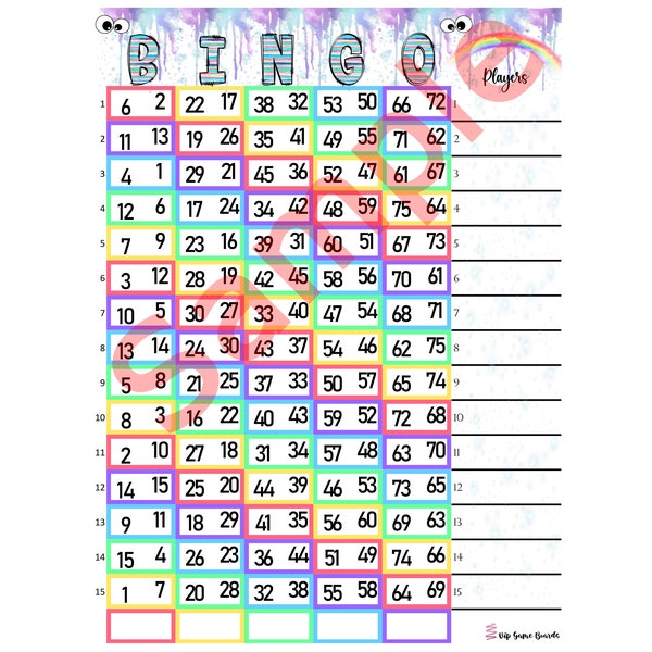 Double Action Bingo Sheets Etsy