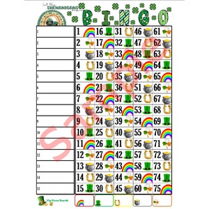 Let the Shenanigans Begin BINGO, 15 Lines, 75 Balls, Mixed, Straight, Blank (Mixed Houdini Friendly)