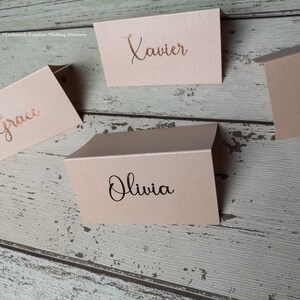 Blush pink and rose gold,place cards,wedding invitations,blush pink cards, rose gold metallic,silver metallic, gold metallic,handmade ,UK