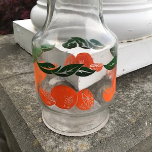 Vintage Orange Juice Carafe