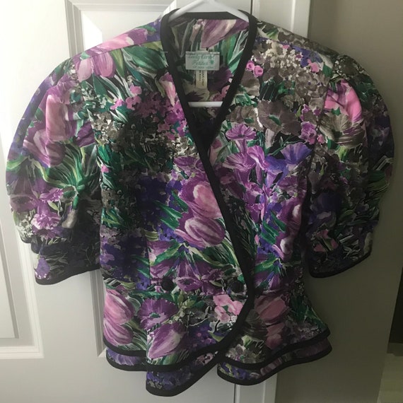 Vintage 80's Dressy Jacket Top - image 1