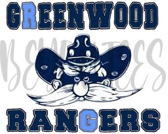 Greenwood Rangers ***DOWNLOAD ONLY*** sublimation PNG