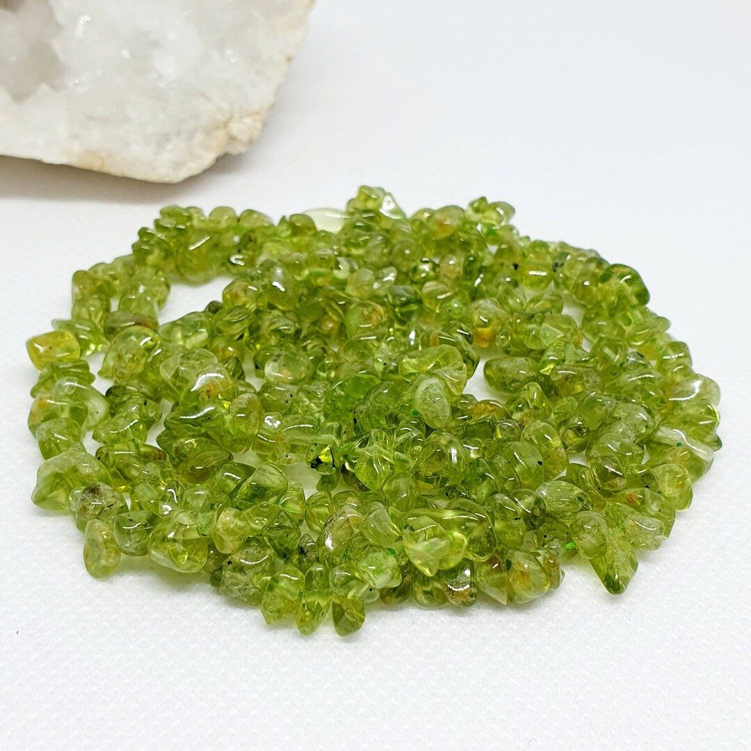 Changbai Red Dragon Green Peridot Long Layer No Clasp Chip Etsy