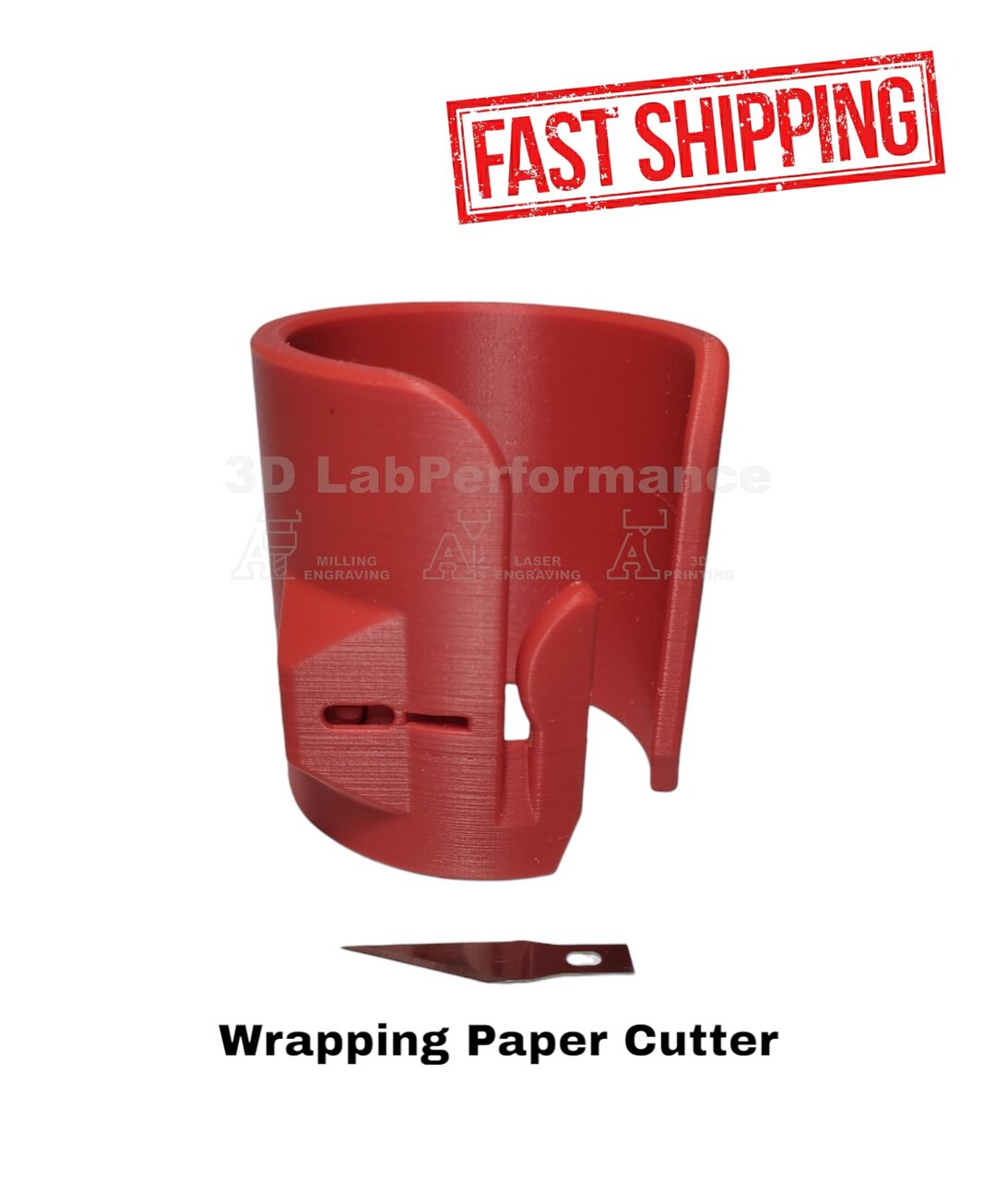 3-inch Red Wrapping Paper Cutter – Craft and Gift Wrapping Tool - Etsy