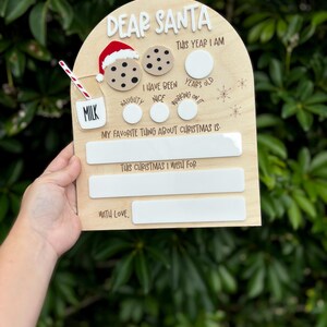 Letter to Santa sign, Christmas decor, Christmas photo prop, personalized letter to Santa