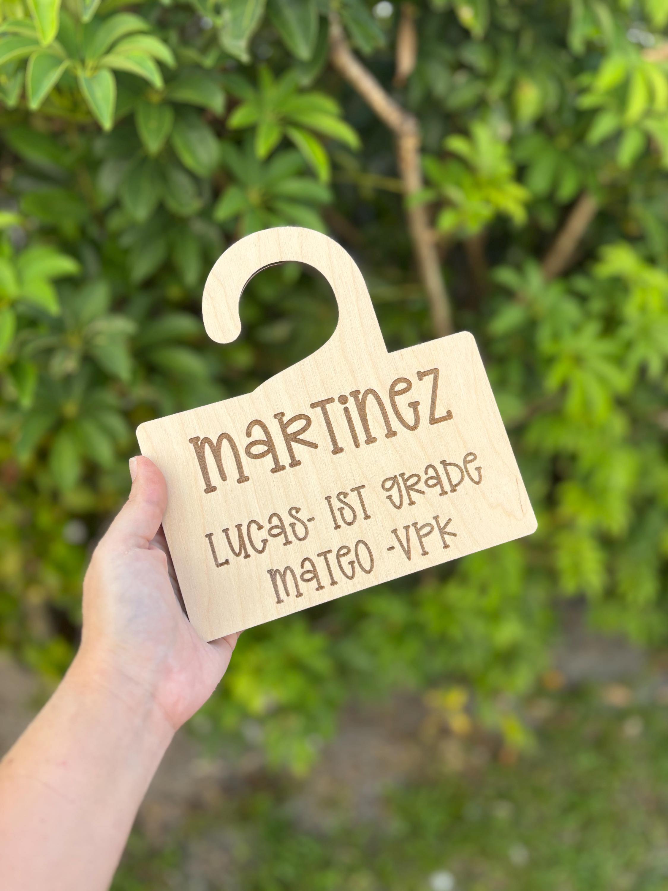 Wooden Carpool Name Sign,custom Student Pickup Tag, Back to School ...
