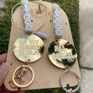 In my teacher Era lanyard, teacher lanyard, personalized teacher lanyard, custom lanyard, swiftie lanyard,