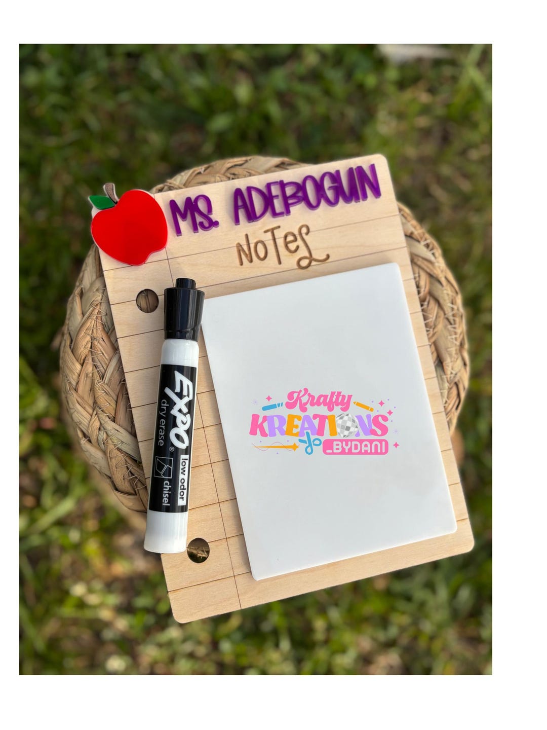 Personalized Teacher Dry Erase Notepad, Custom Back to School Gift ...