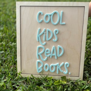 Cool Kids Read Books, Boho Classroom Decor, Reading Corner Wall Art, Playroom Wall Decor, Read Sign, Classroom Posters, Story Time Sign