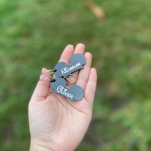 Mickey Mouse Ear Keychain| WDW gift| Personalized Mouse ear keychain
