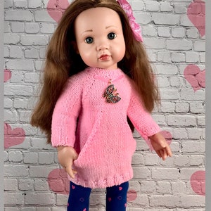 Gotz Hildegard Gunzel 16.5&quot; Doll Clothes, Valentine’s Outfit for Gotz Hildegard Gunzel