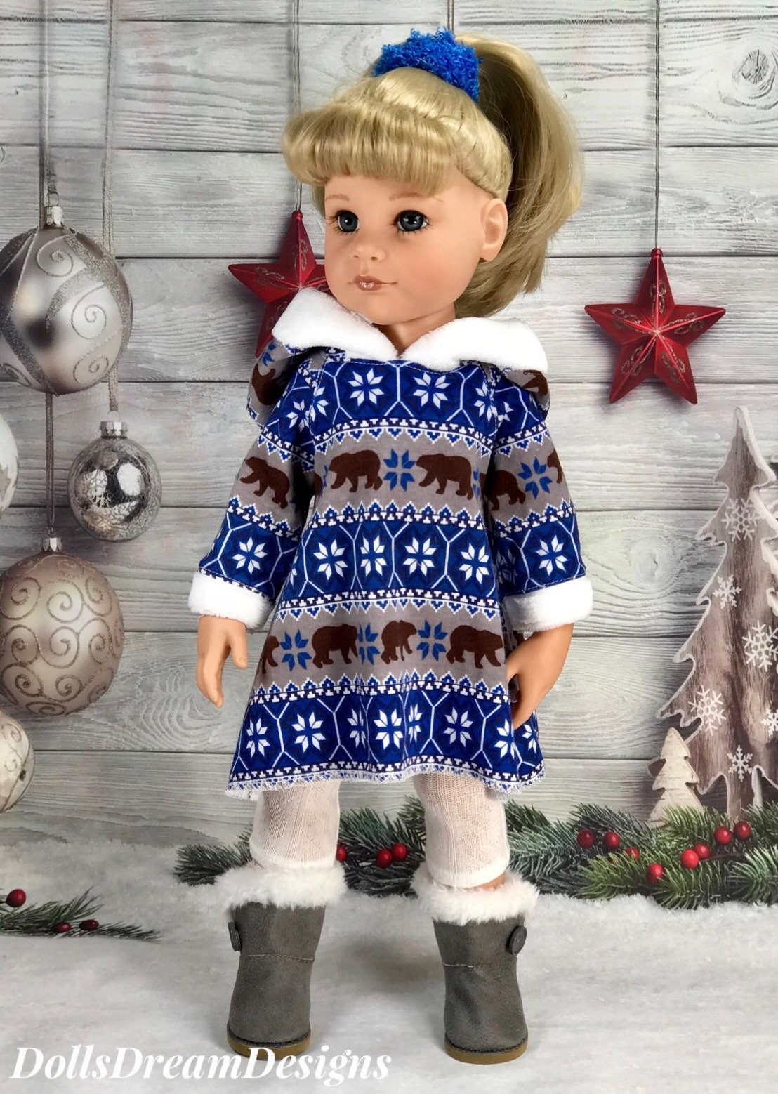 Gotz Doll Clothes Christmas Outfit for Gotz Hannah/Happy Kidz | Etsy