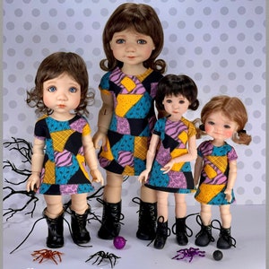 Sally Nightmare-jurk voor Meadow-poppen