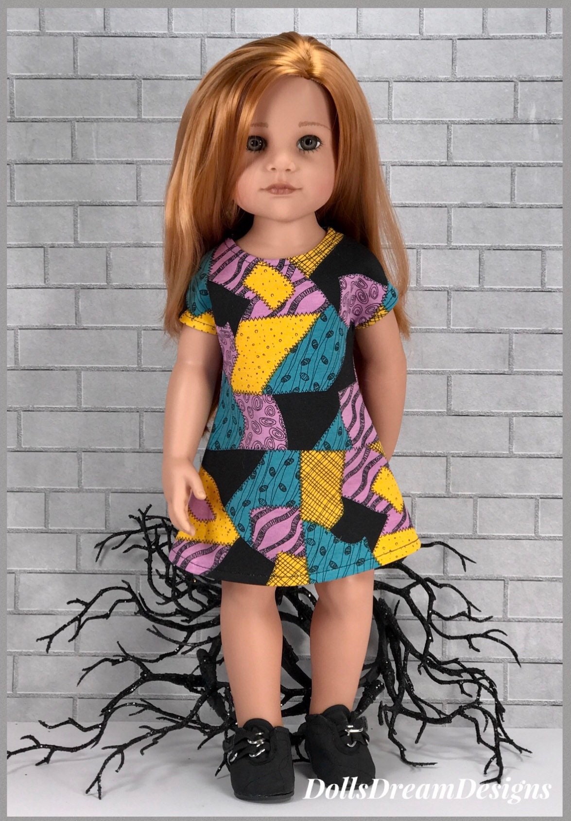 Sally Nightmare Dress for Your Doll Fits American Girl Gotz Etsy