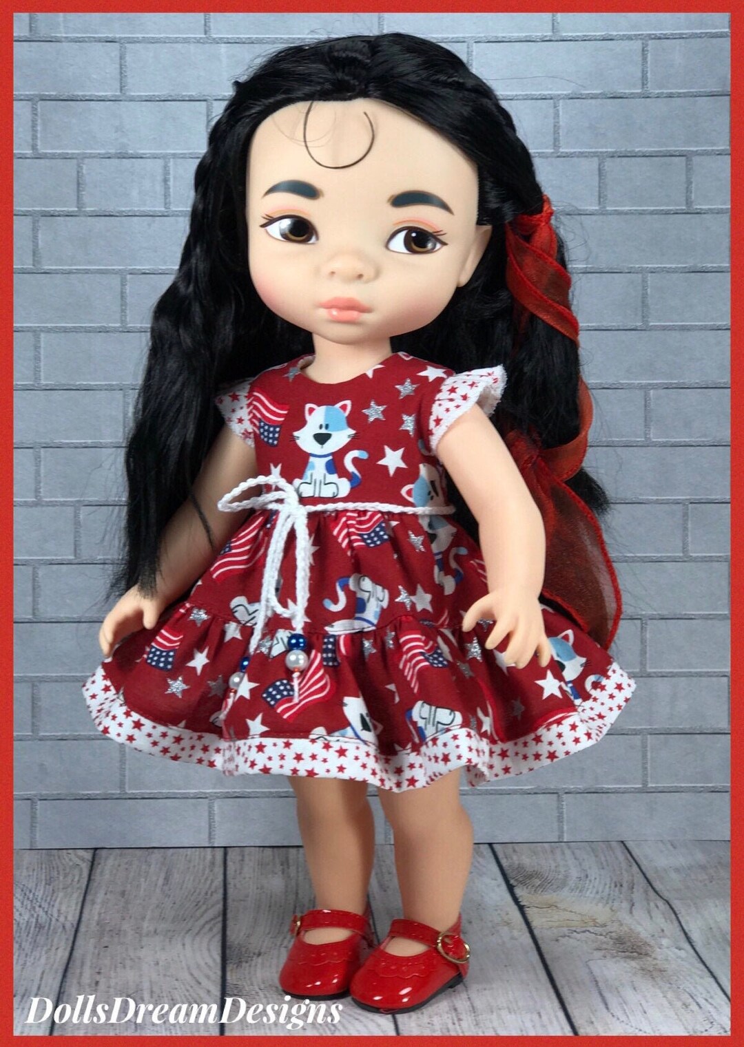 Buy Galoob Baby Face/disney Animator's Doll Patriotic Clothes,animators  Collection Doll Dress, Patriotic Dress for 16 Inch Doll Online in India 