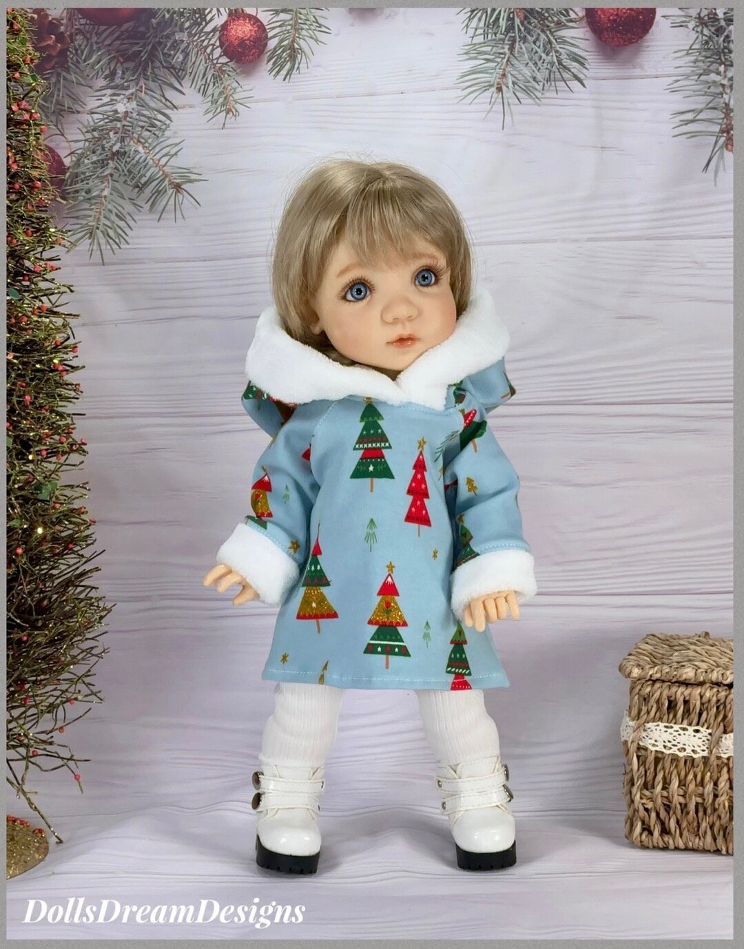 Mesh & Two Tone Lace Teddy Doll Evening Meadow Md main image 1