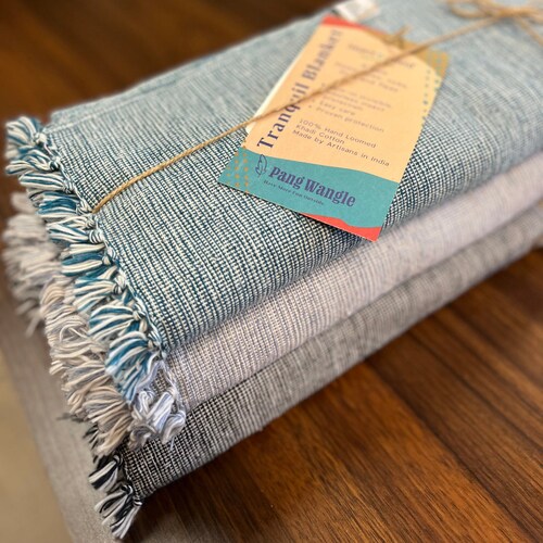 Bug Repellent Outdoor shops Throw with Odorless Insect Shield® Technology in Soft Handmade Khadi Cotton