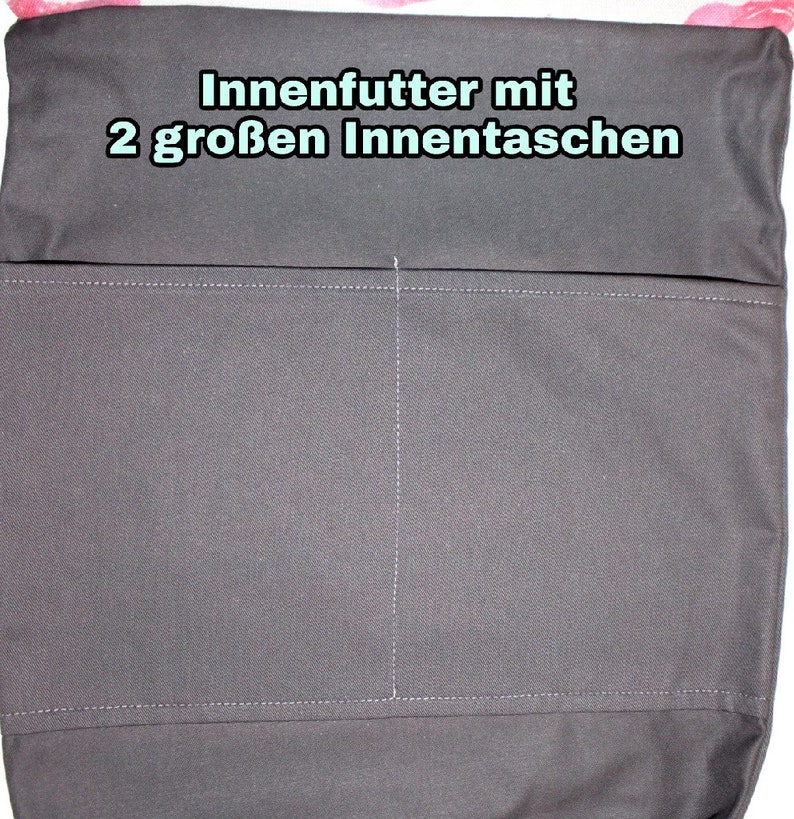 Turnbeutel Rucksack Kupfer Dreiecke pastell in 2 Größen Bild 4