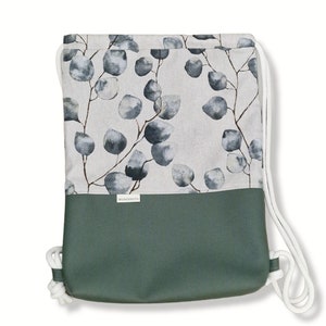 Sac de sport feuilles d'eucalyptus plante verte en 2 tailles image 7