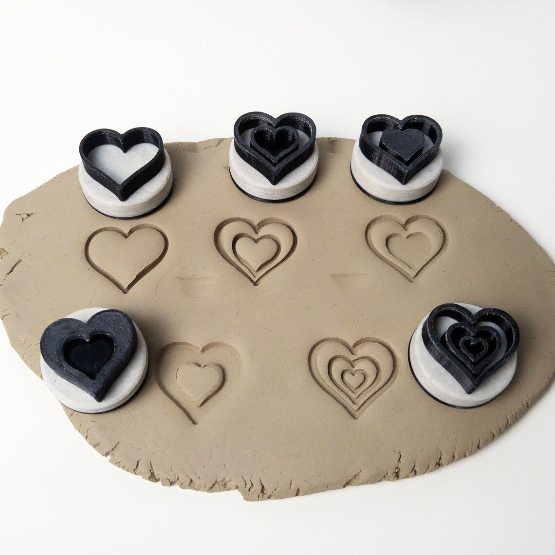 Heart Stamp Stamps for Clay / Polymer / Soap / Crafts & More Etsy