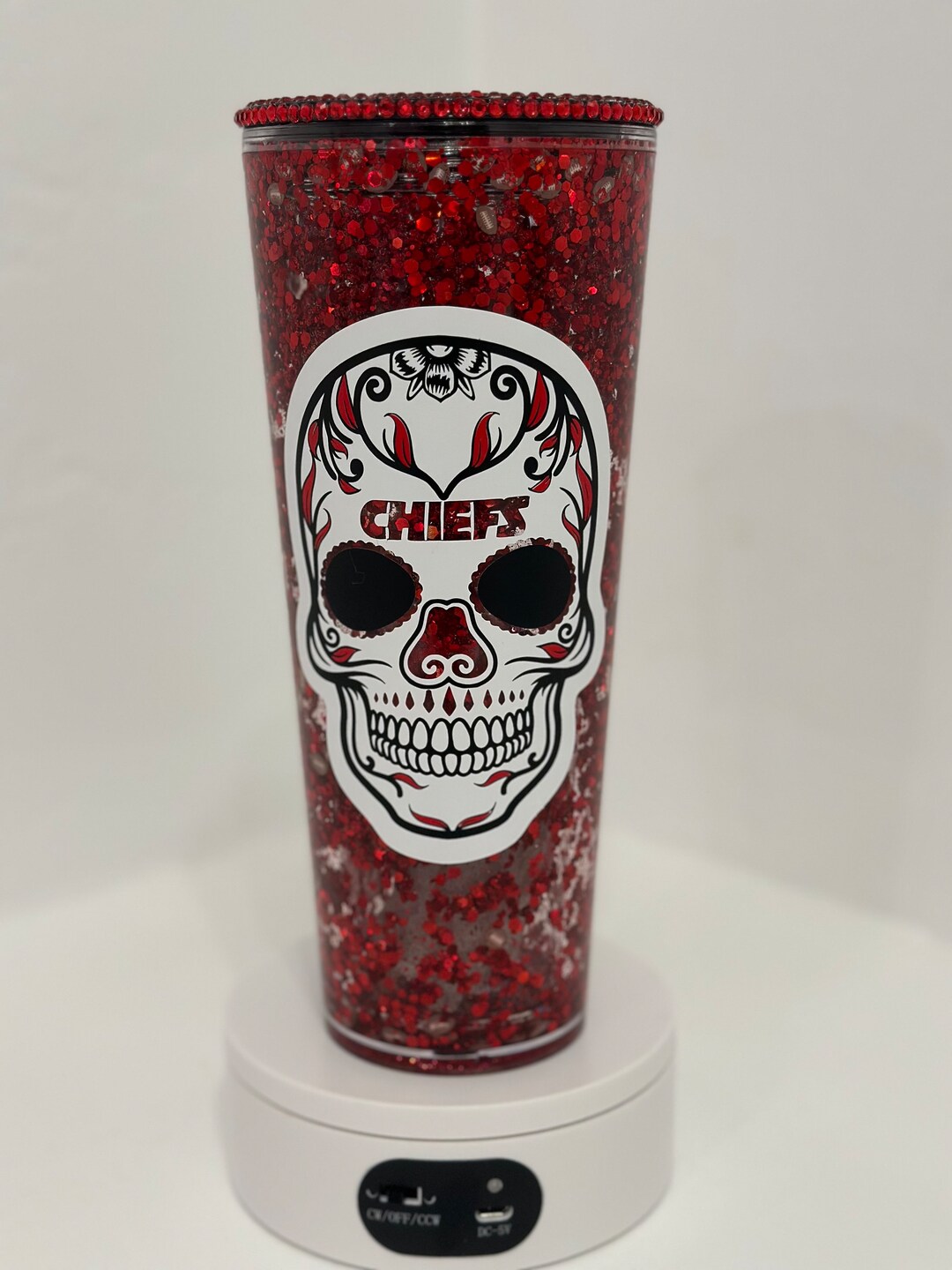KS Chiefs, Chiefs, Football, Inspired Custom Snow Globe Tumbler Etsy