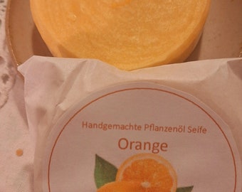 Orange (handgemachte Pflanzenölseife) - vegan
