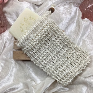 Bolsas de jabón de sisal: ideales para jabones de manos y de ducha y restos de jabón