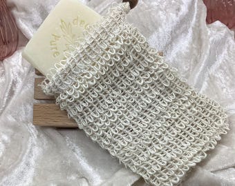 Seifensäckchen aus Sisal - ideal für Hand- und Duschseifen und Seifenreste