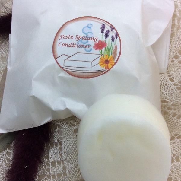 Solid Hair Conditioner Bar/natural solid hair conditioner - 40 grams, palm oil free