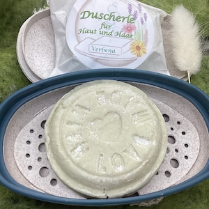 Solid shower set - shampoo and shower gel "Duscherle Verbena", with travel box.