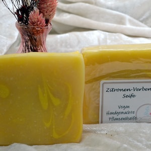 Zitronen-Verbene-Seife (handgemachte Hand- und Duschseife)