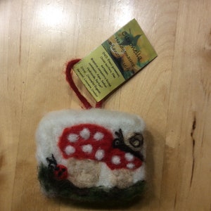 Felted soap lucky guy