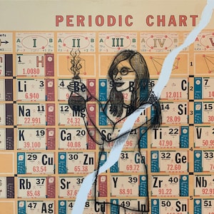 Scientist (medium)- mixed media art