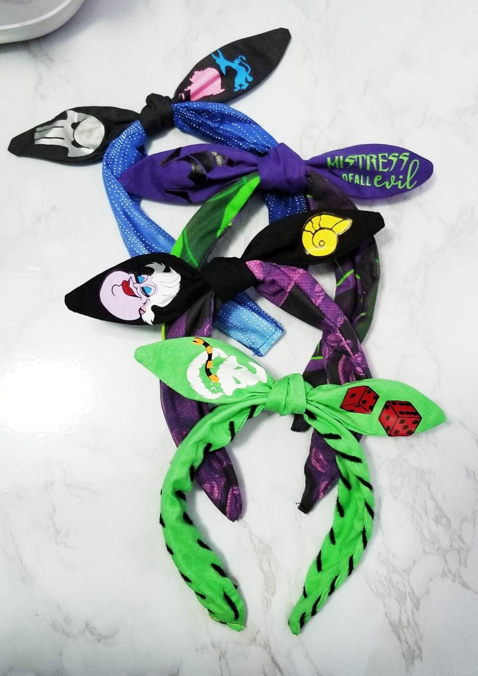 Villain ears,oogie boogie headband, Ursula headband, maleficent headb…