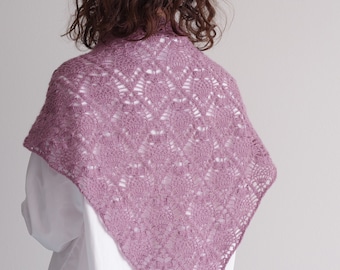 Crochet shawl pattern - Crochet owl shawl pattern - Lace crochet pattern - Lace shawl - Crochet gothic accessories