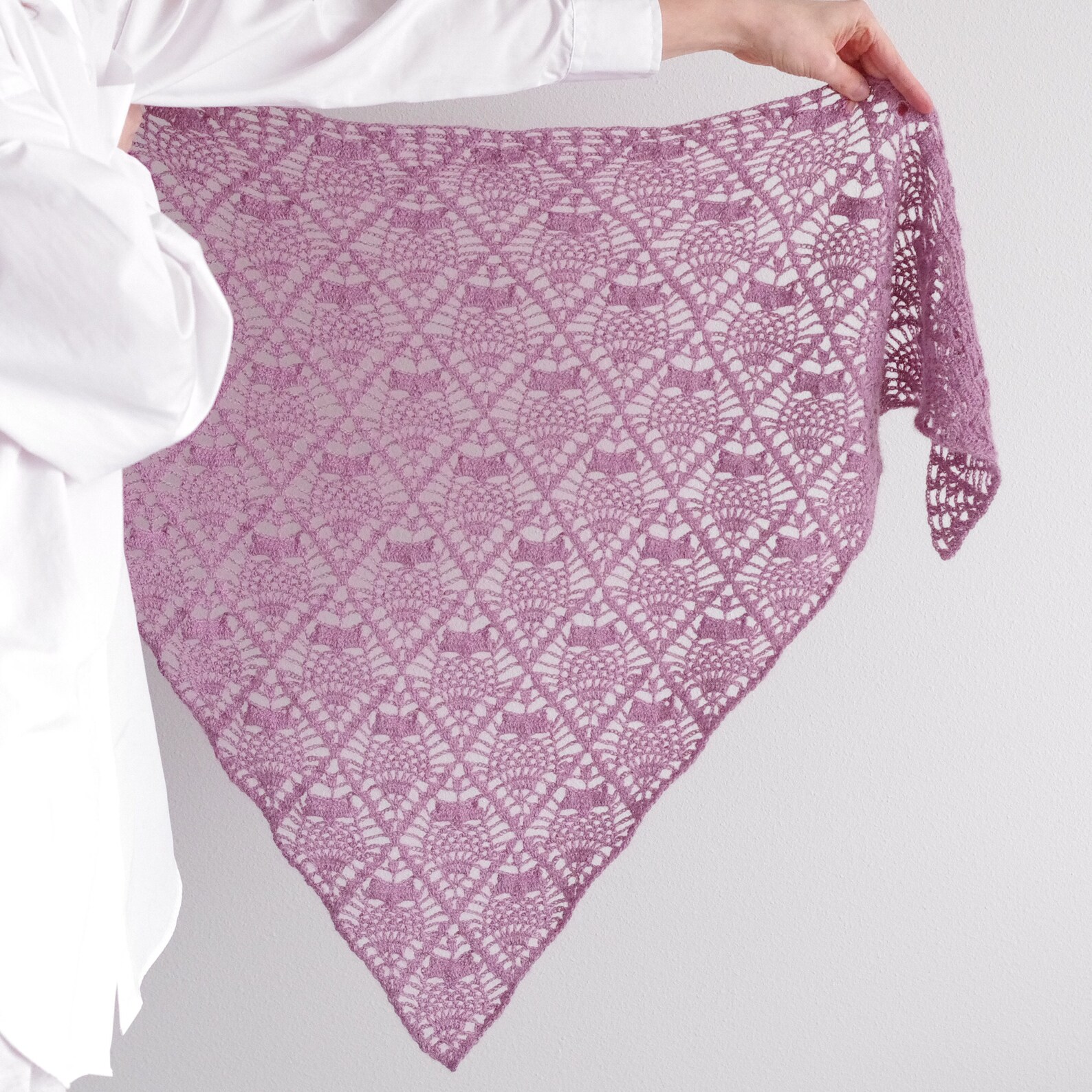 Crochet Shawl Pattern Crochet Owl Shawl Pattern Lace Etsy